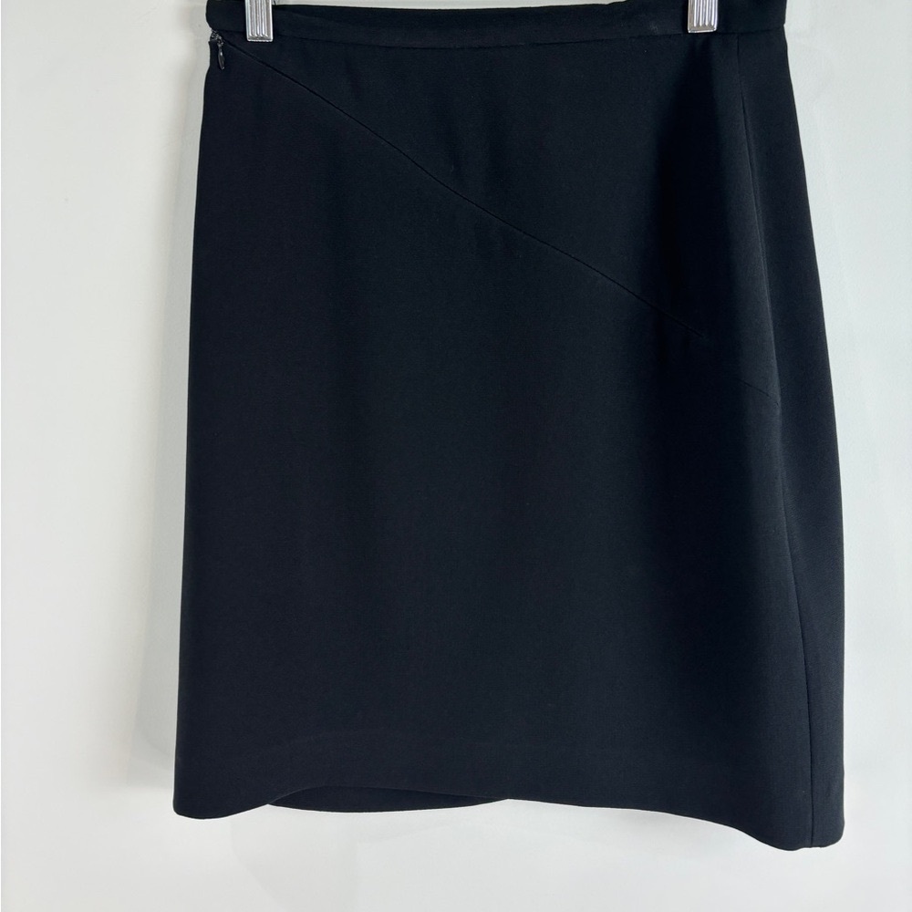 Vintage Louben Canadian Designer Wool Crepe High Waist Blk